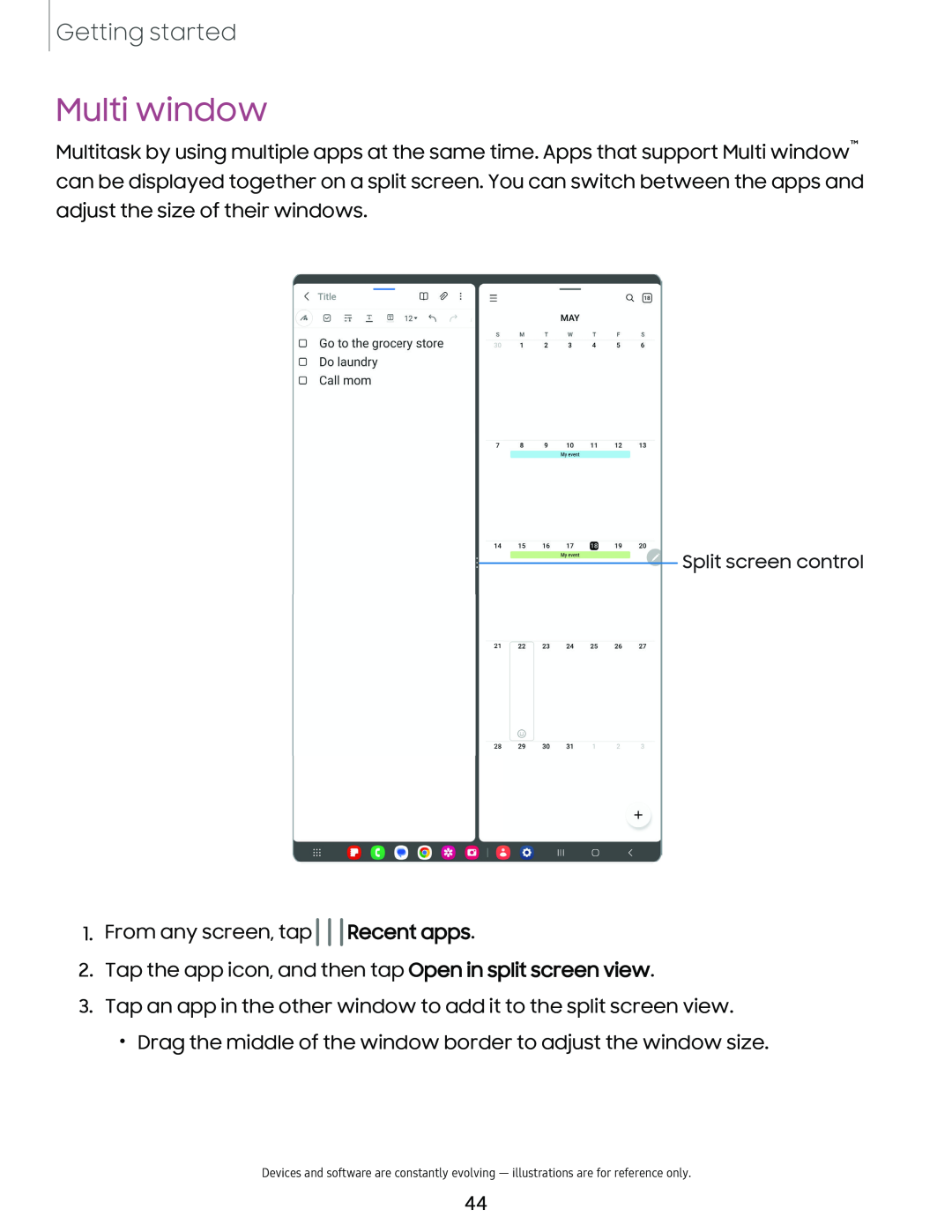 Multi window Galaxy Tab S9+ AT&T