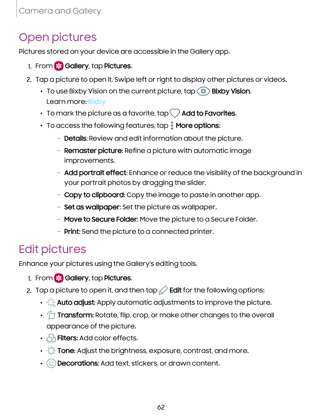 Open pictures Galaxy Tab S9+ AT&T