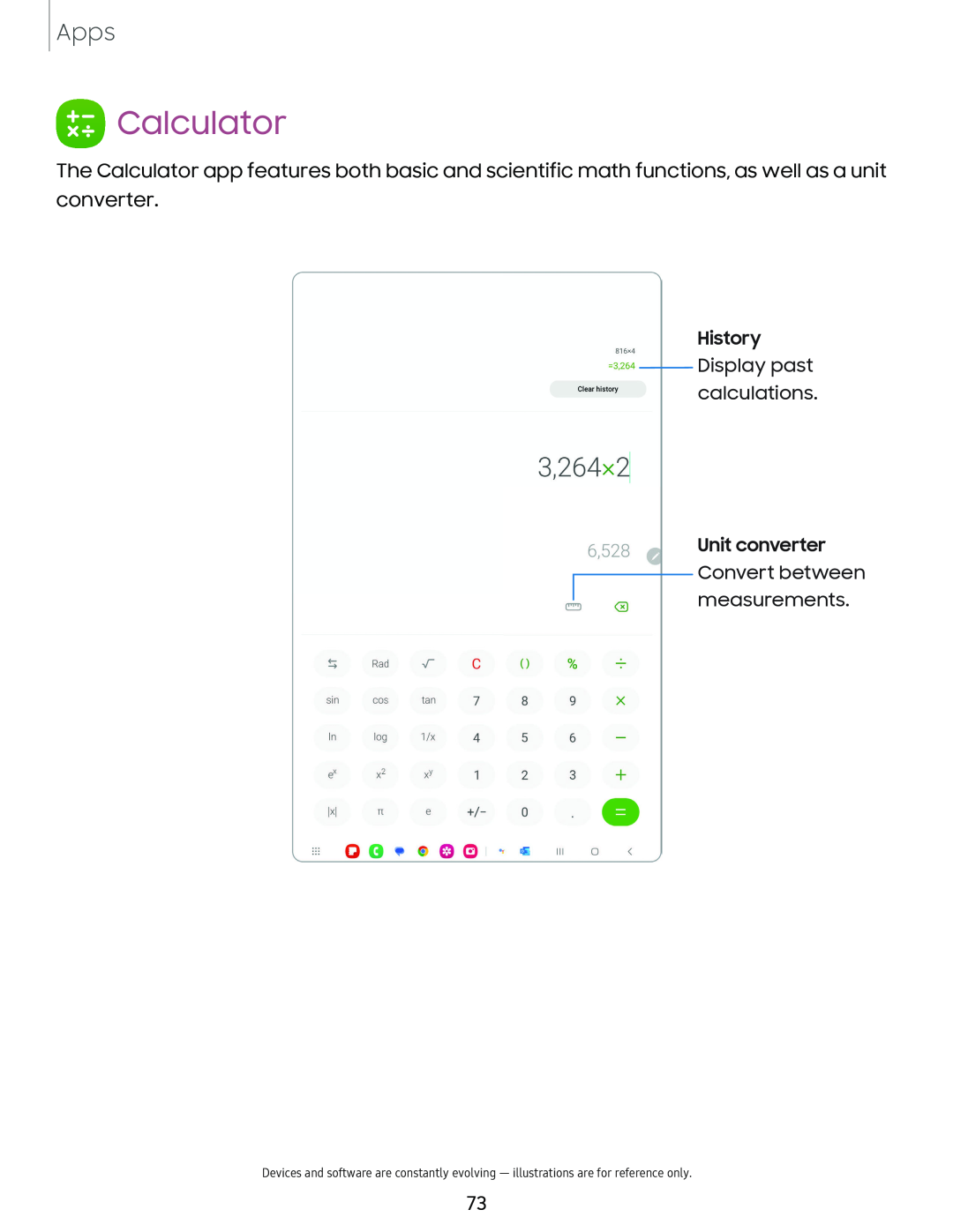 Calculator Galaxy Tab S9+ AT&T