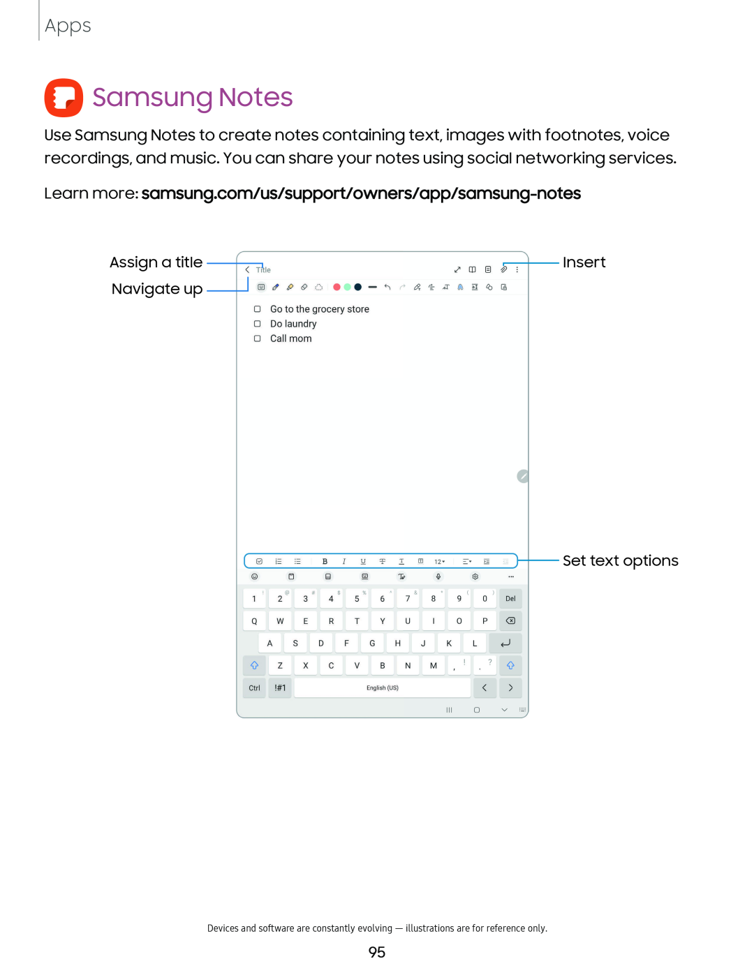 QSamsung Notes Galaxy Tab S9+ AT&T