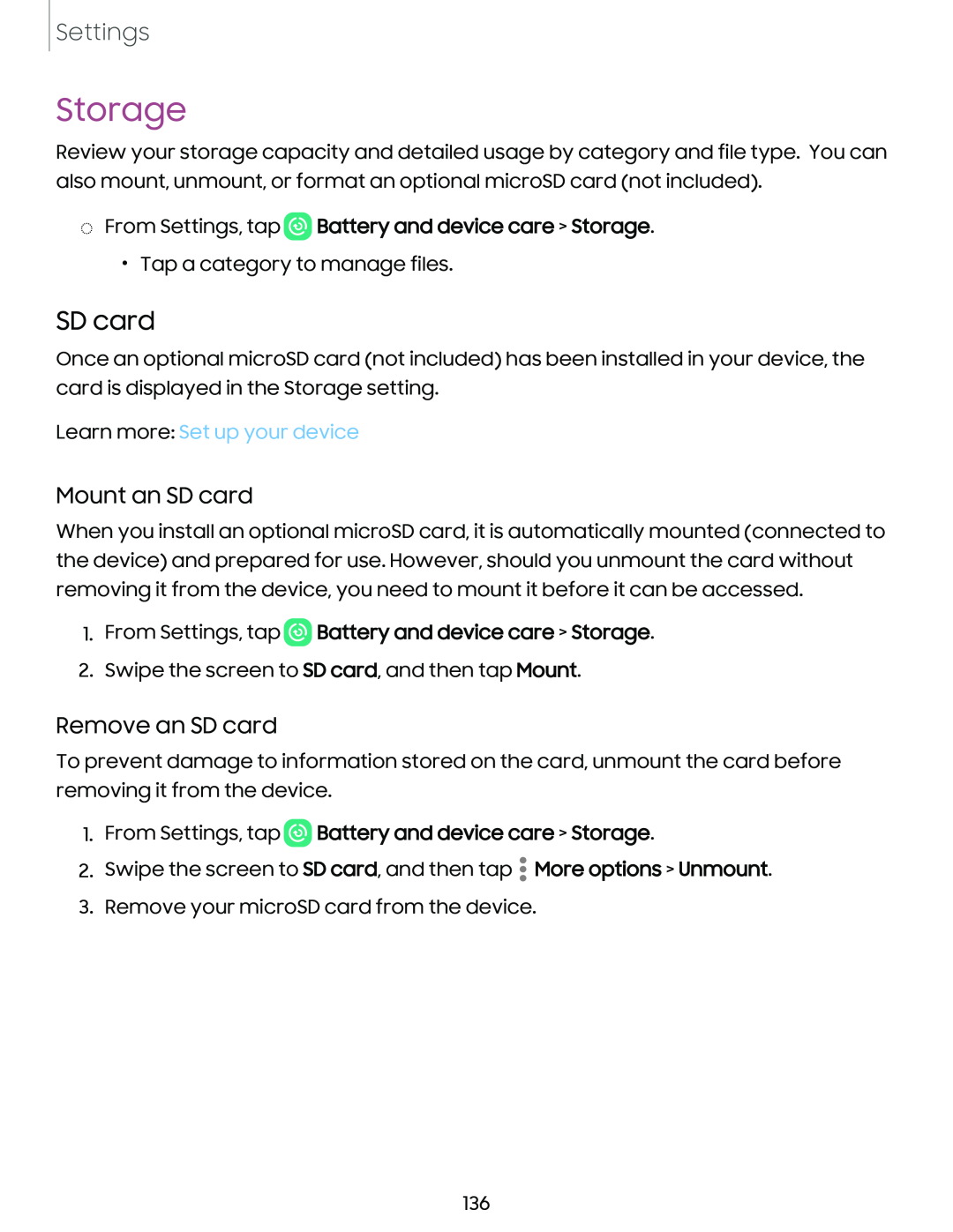 SD card Galaxy Tab S9+ Charter