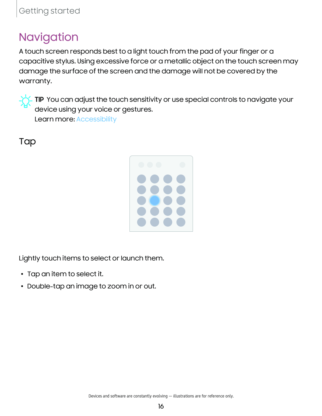 Navigation Galaxy Tab S9+ Charter