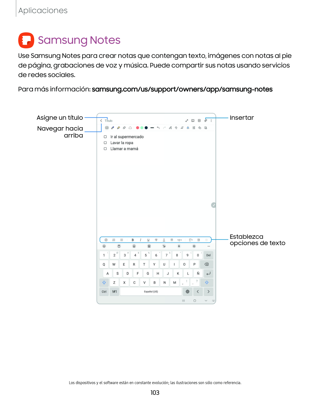 Samsung Notes Galaxy Tab S9+ Charter