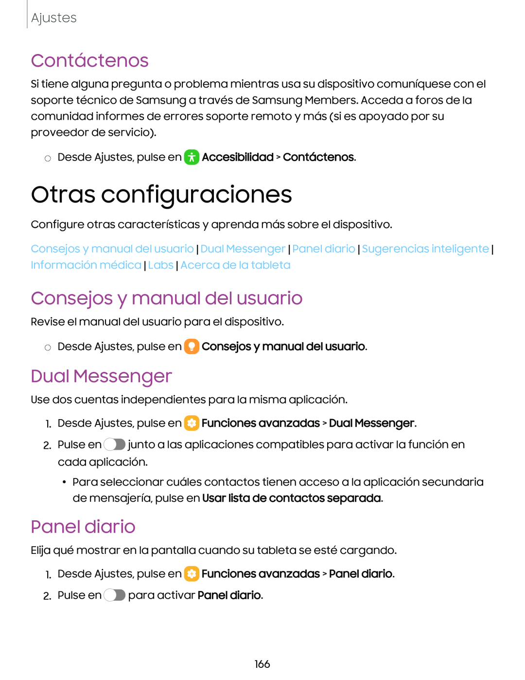 Contáctenos Consejos y manual del usuario