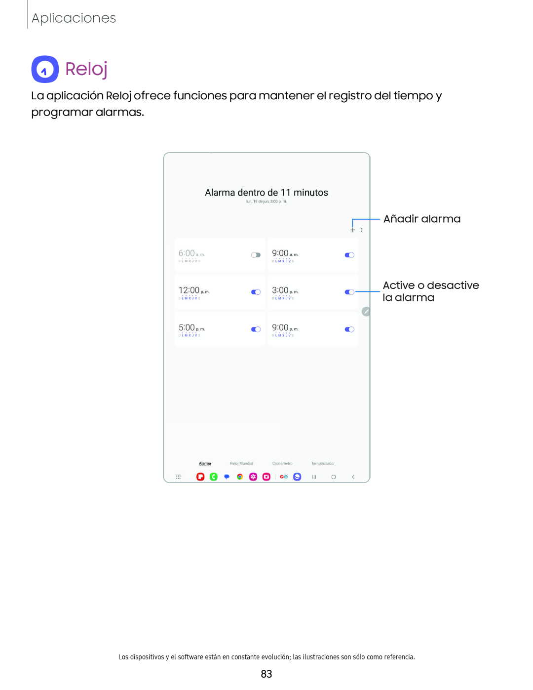 Reloj Galaxy Tab S9+ Charter