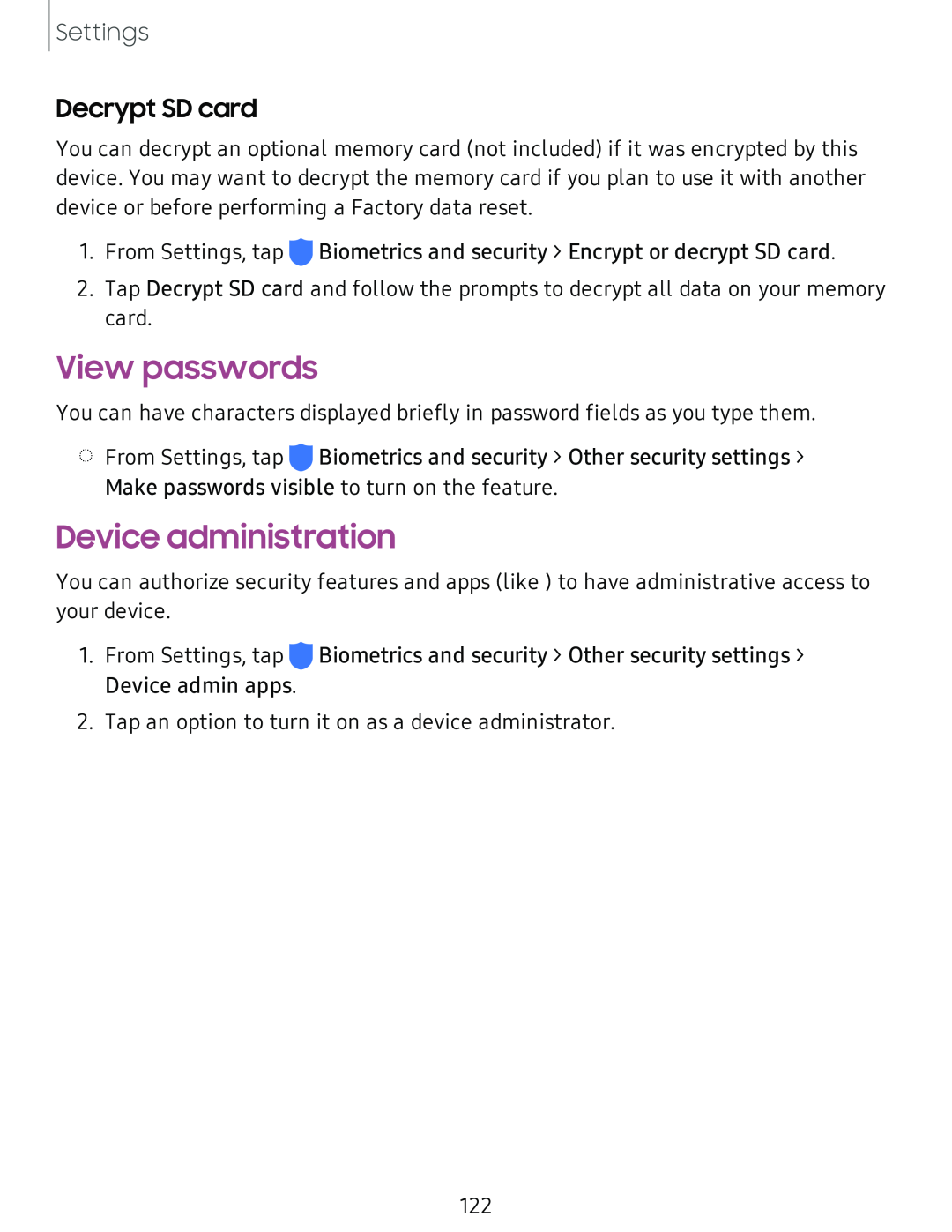 Decrypt SD card Galaxy Tab S6 Lite 2022