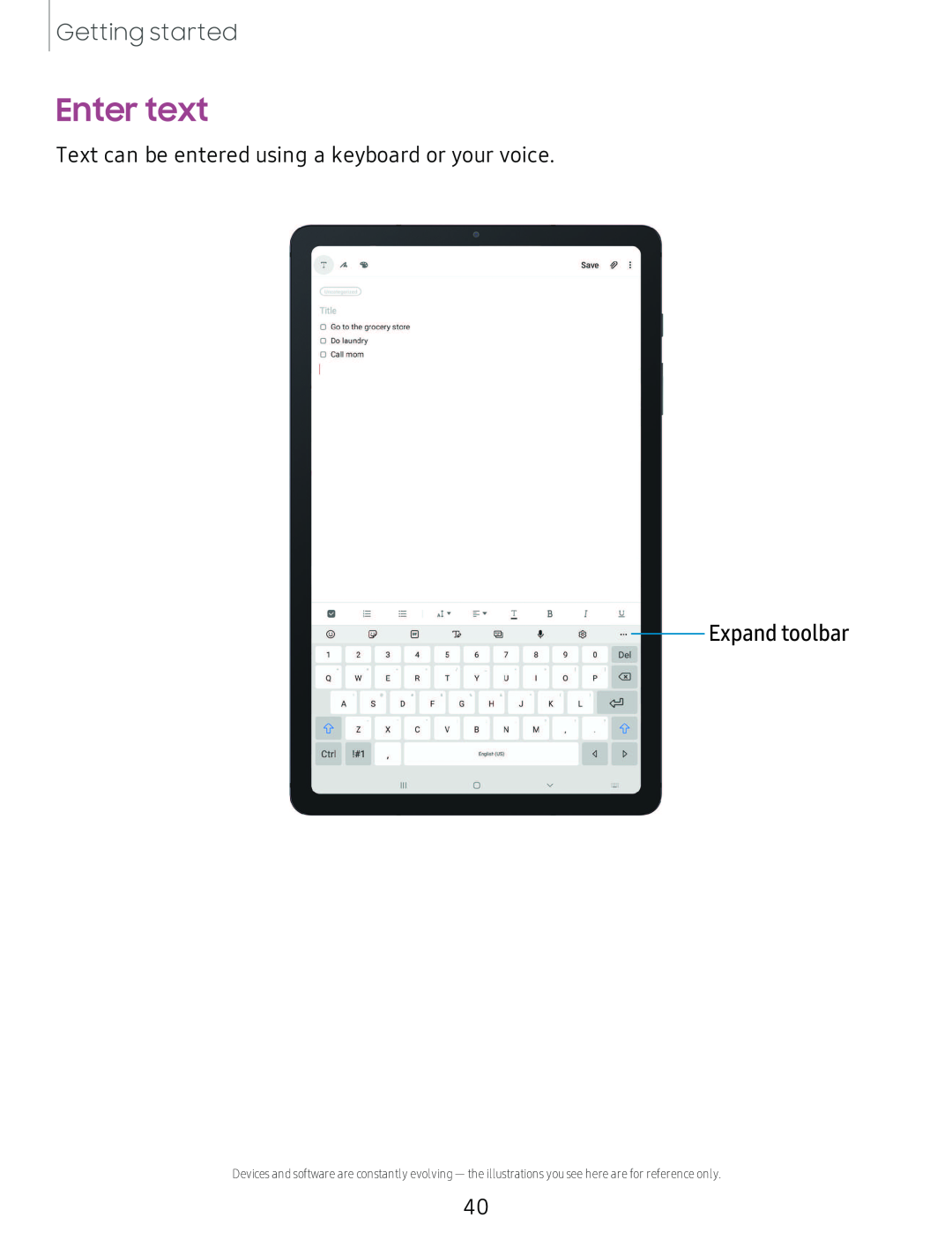 Enter text Galaxy Tab S6 Lite 2022