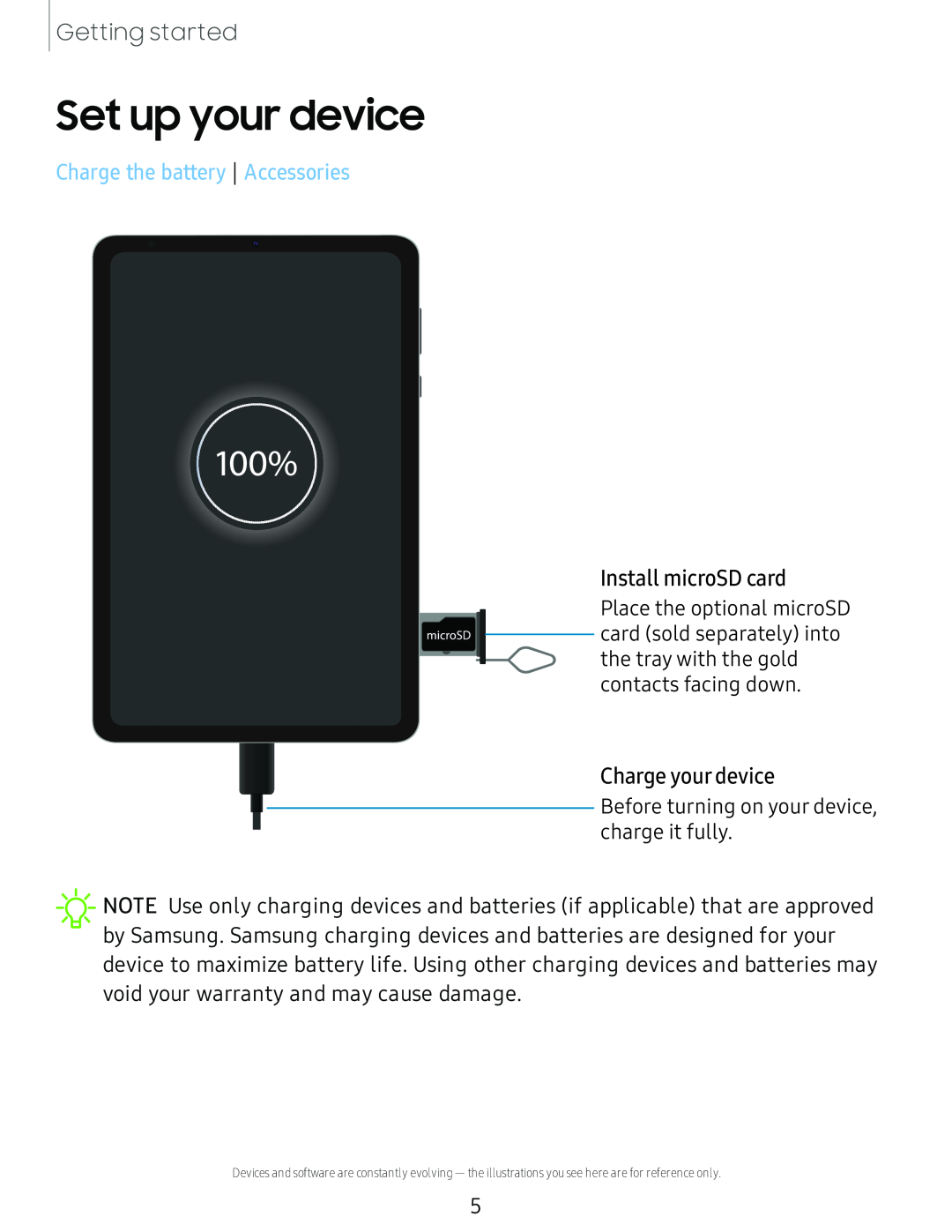 Install microSD card Galaxy Tab S6 Lite 2022