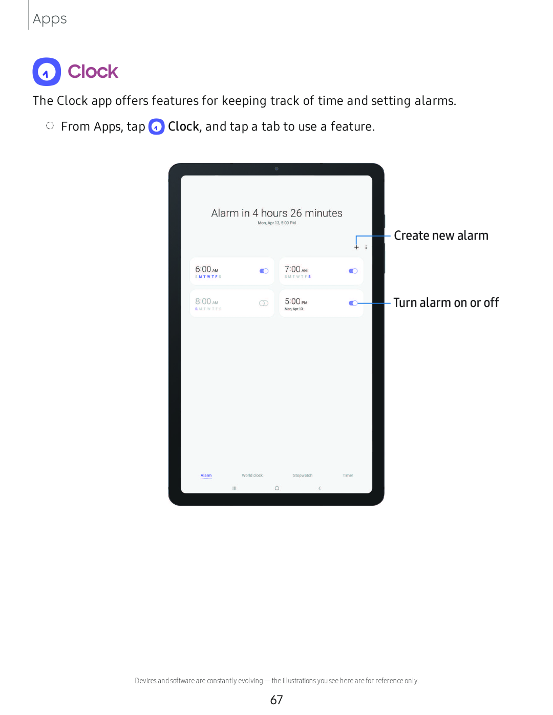 Q Clock Galaxy Tab S6 Lite 2022