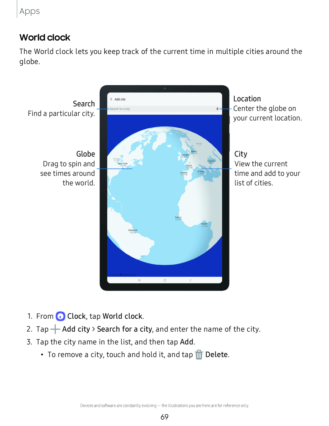 Location Galaxy Tab S6 Lite 2022