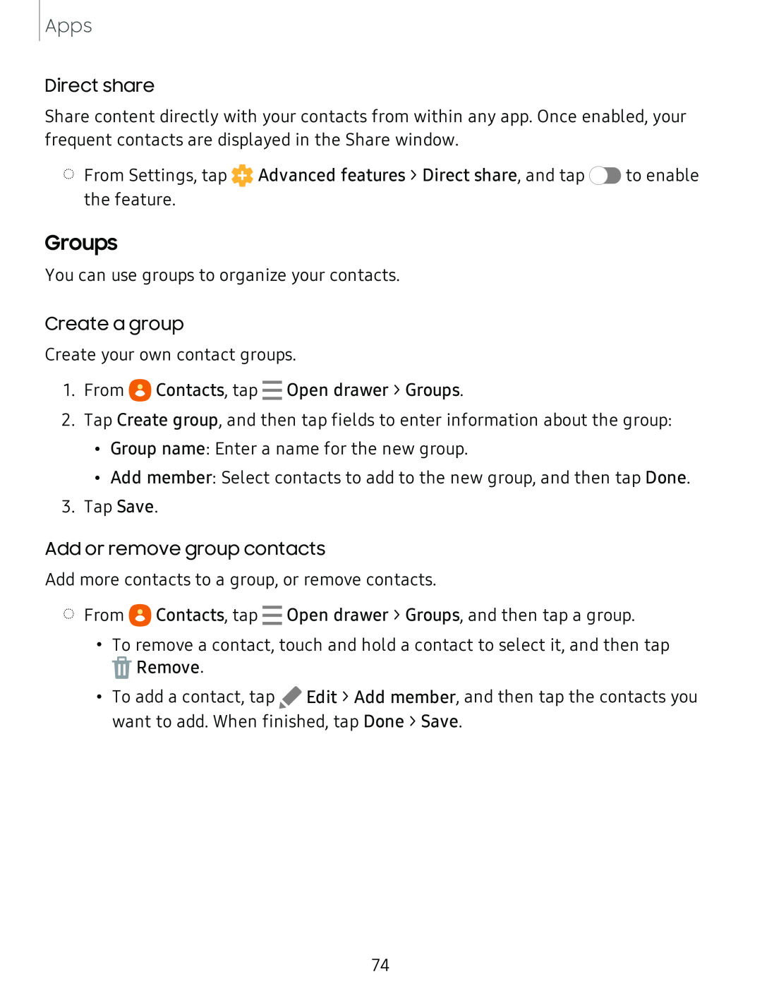 Groups