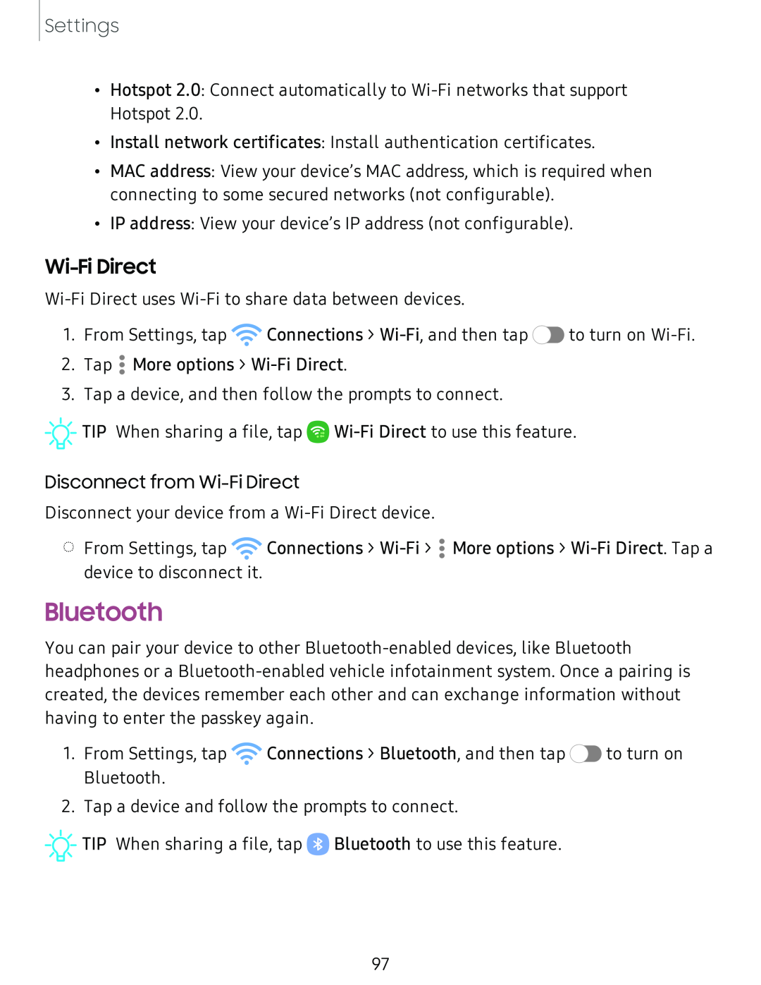 Wi-FiDirect Bluetooth