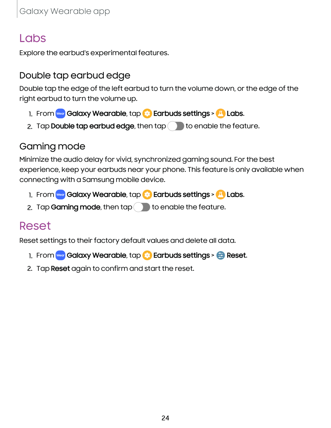 Reset Galaxy Buds Galaxy Buds2 Pro