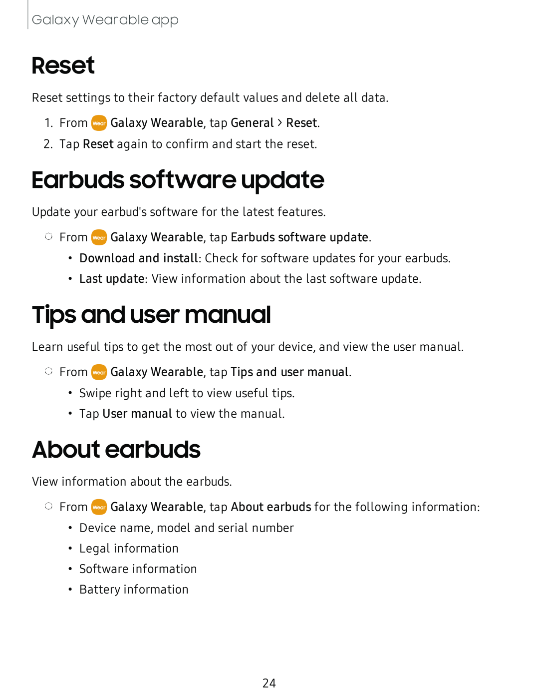 Earbuds software update Galaxy Buds Galaxy Buds Pro