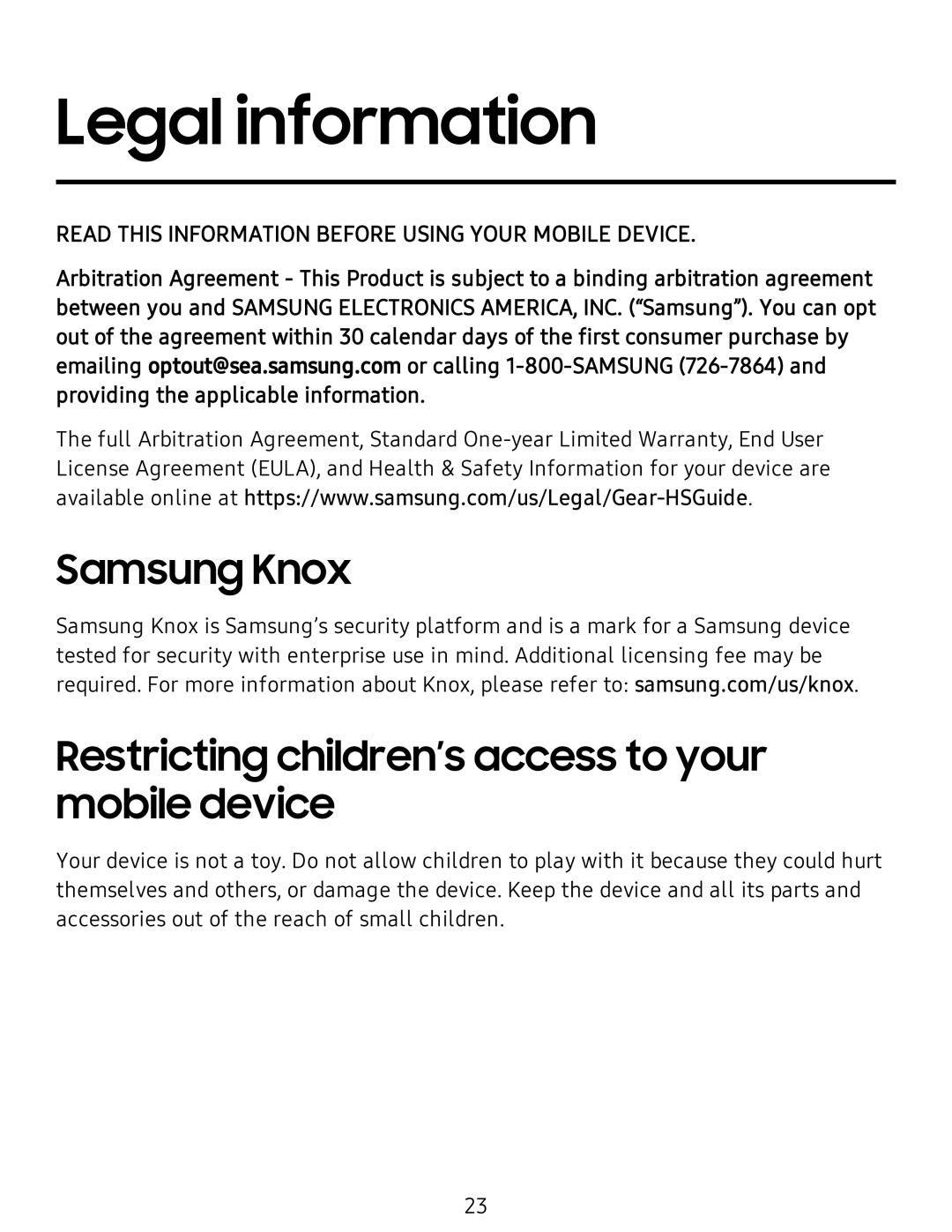 Legal information Galaxy Buds Galaxy Buds Live