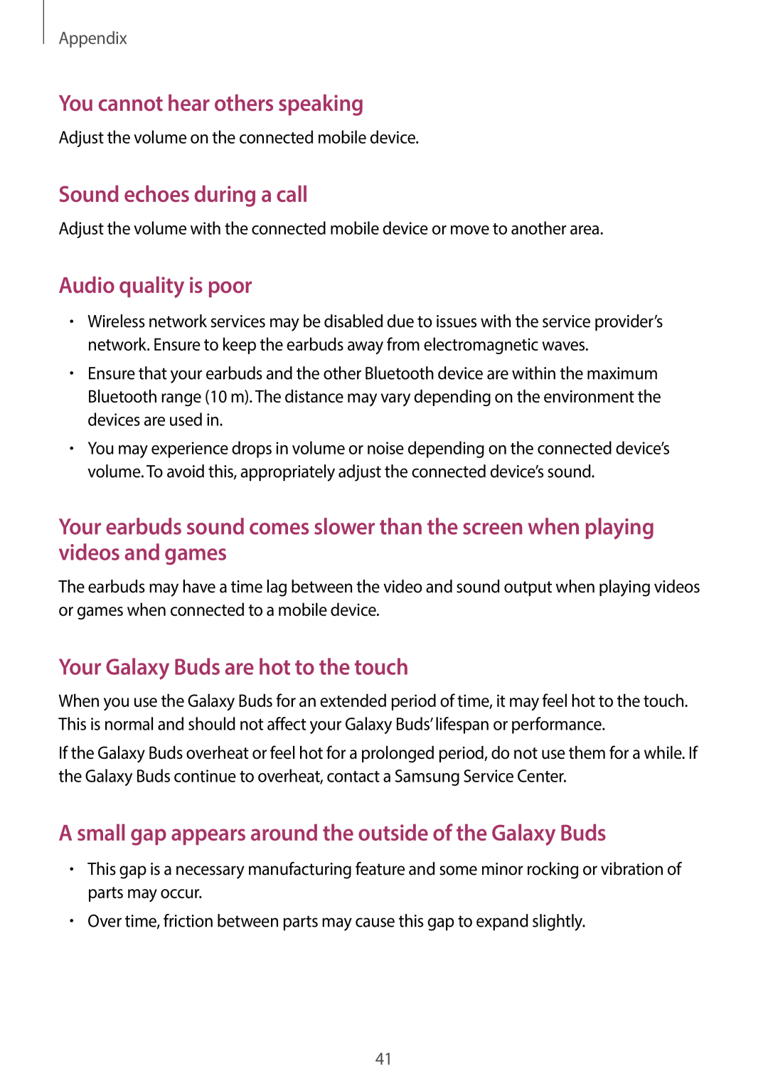 Audio quality is poor Galaxy Buds Galaxy Buds