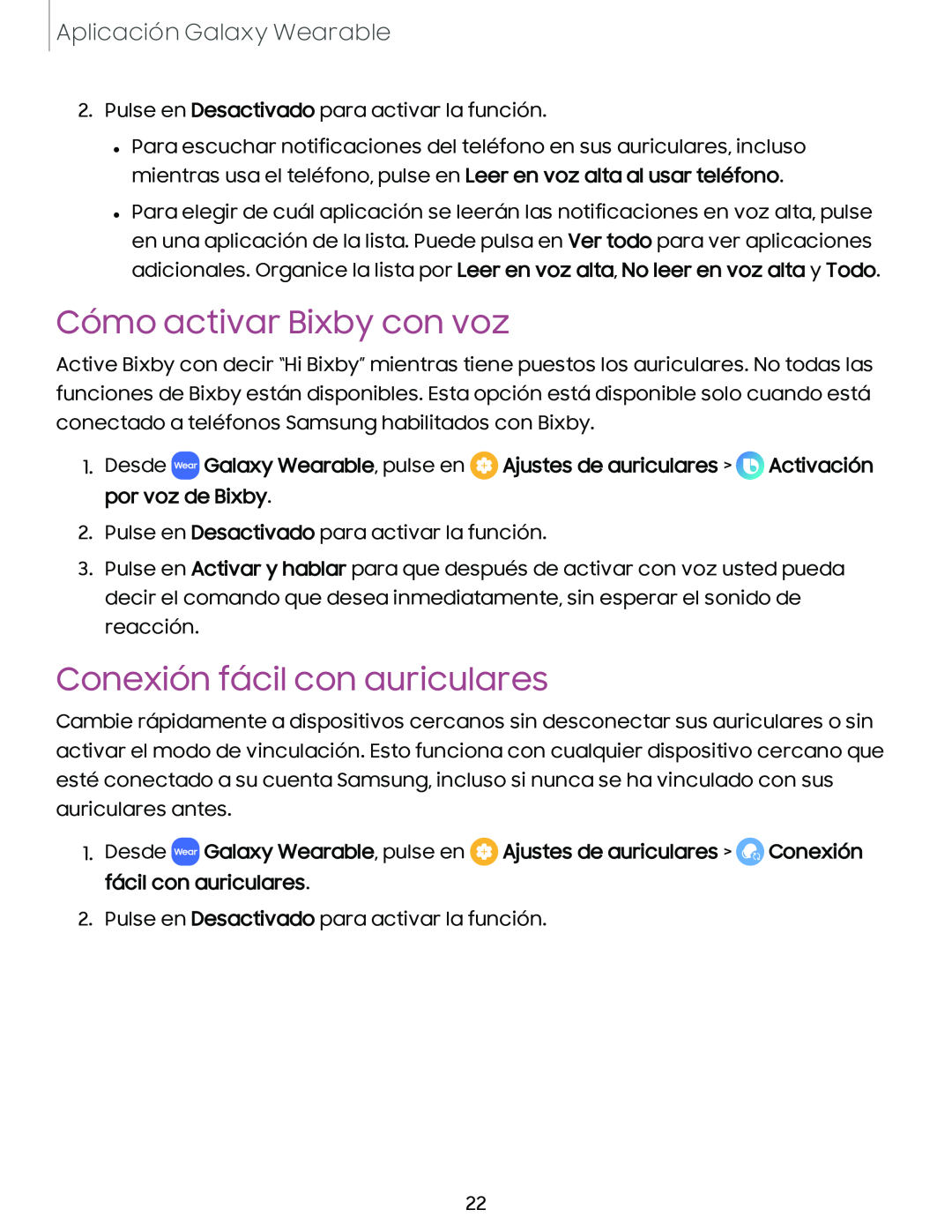 Cómo activar Bixby con voz Conexión fácil con auriculares