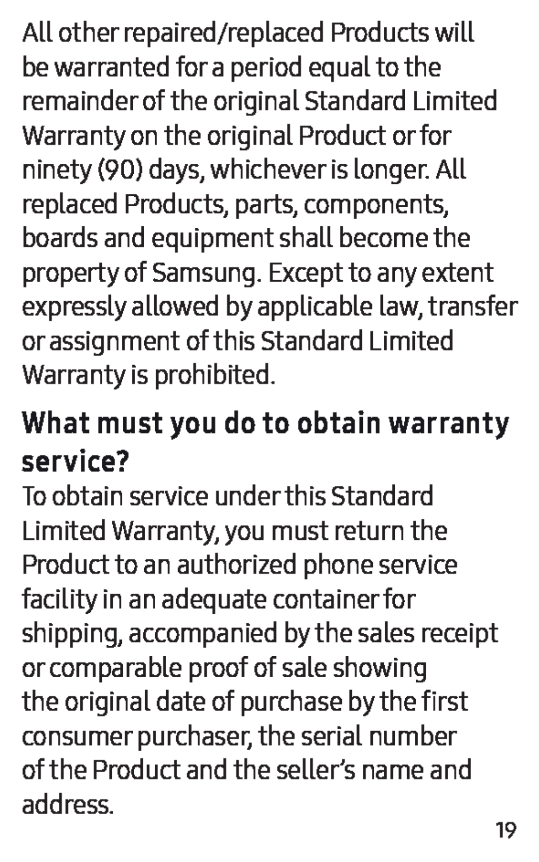 What must you do to obtain warranty service