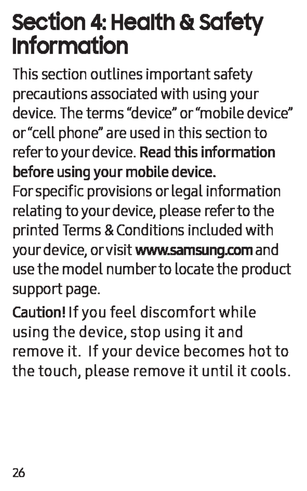 Section 4: Health & Safety Information Gear IconX Gear IconX (2018)