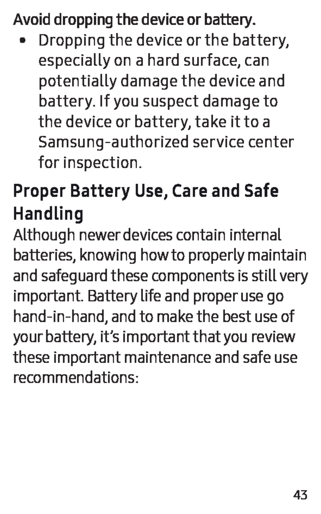 Proper Battery Use, Care and Safe Handling