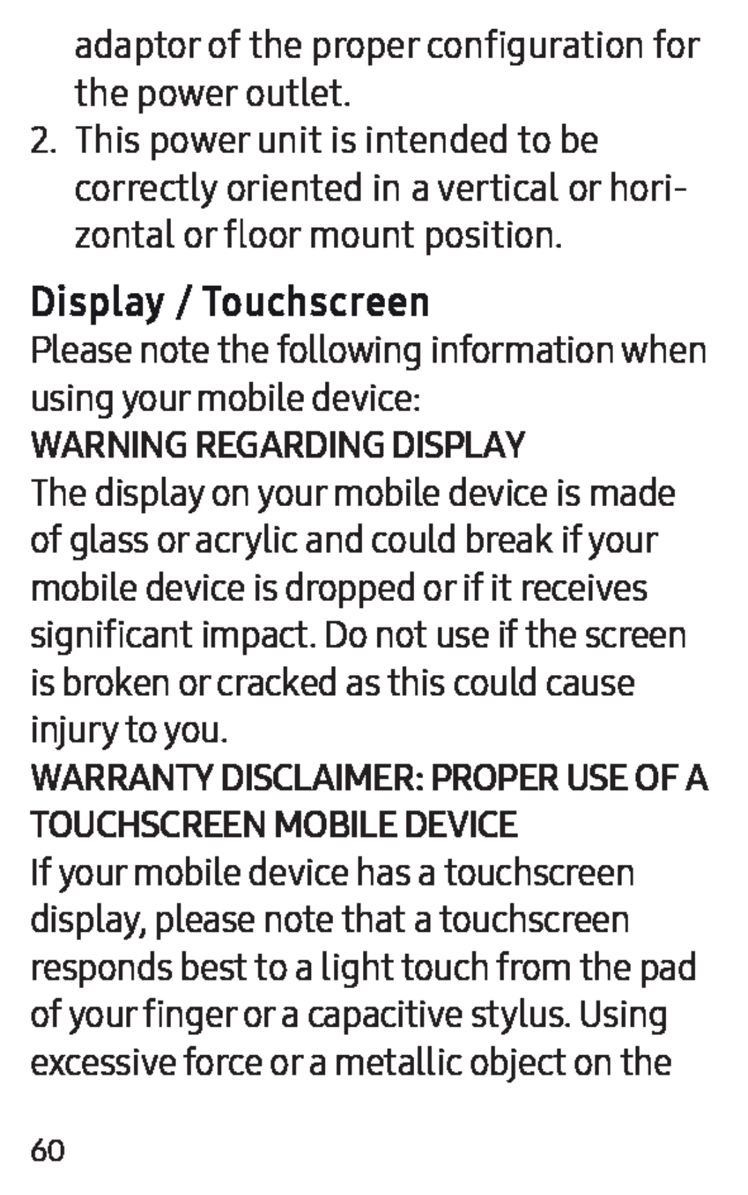 Display / Touchscreen