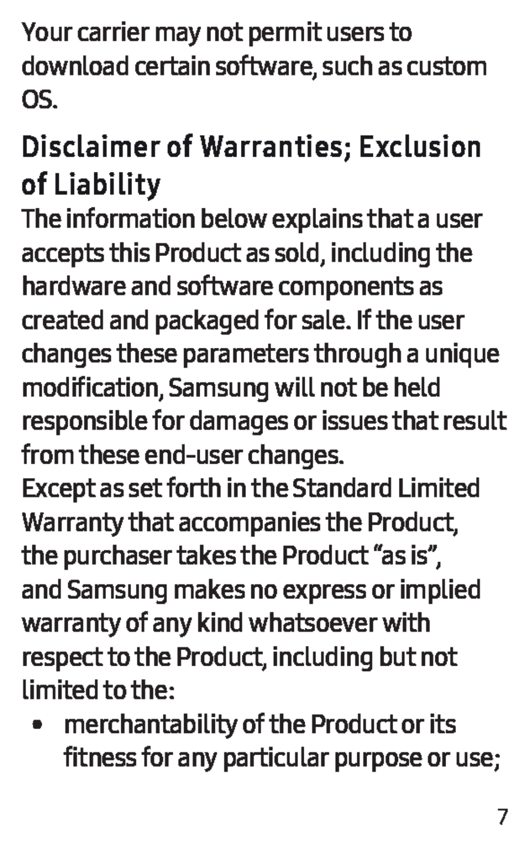 Disclaimer of Warranties; Exclusion of Liability Gear IconX Gear IconX (2018)
