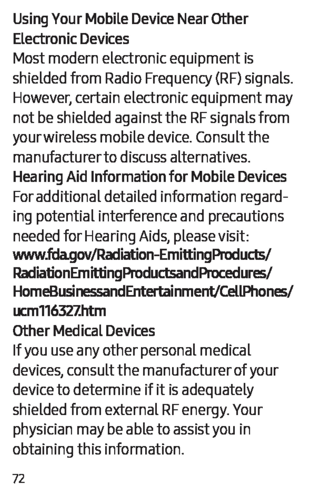 Using Your Mobile Device Near Other Electronic Devices Gear IconX Gear IconX (2018)