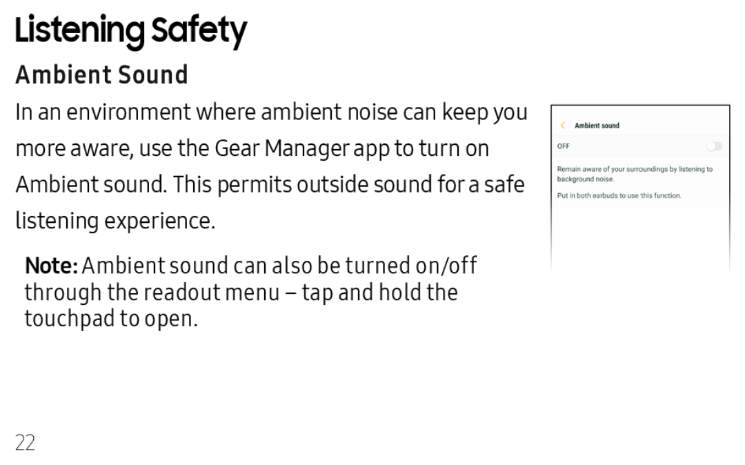 Ambient Sound Listening Safety