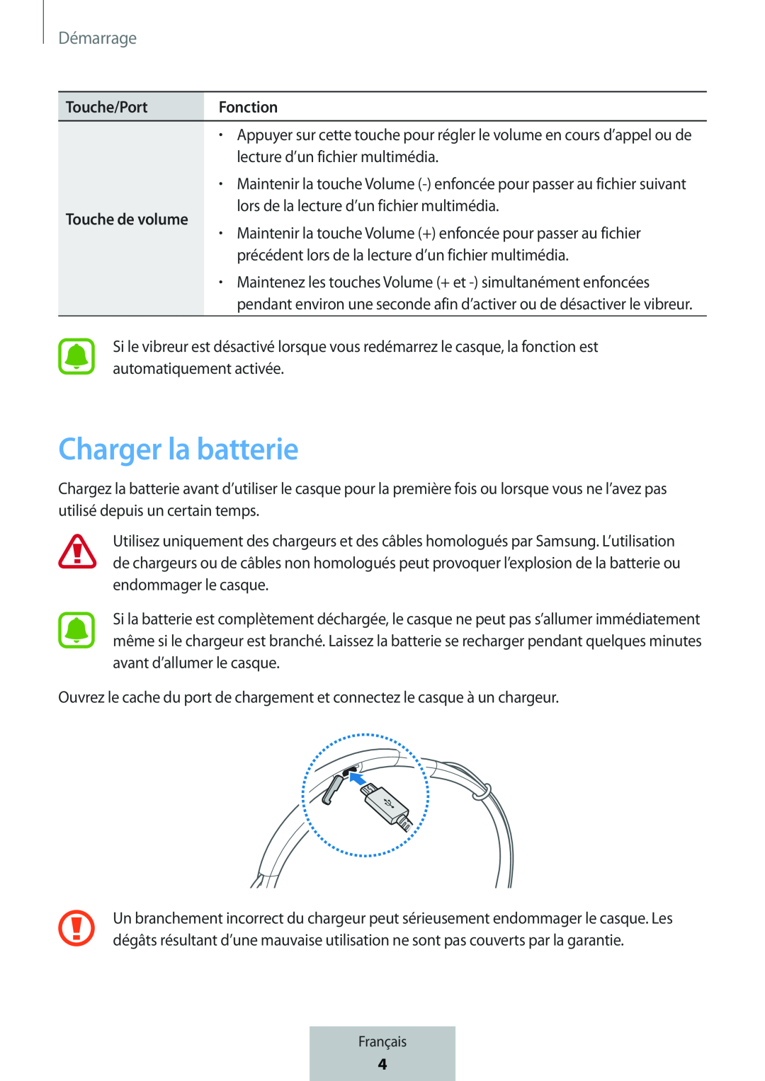 Charger la batterie In-Ear Headphones Level U Headphones