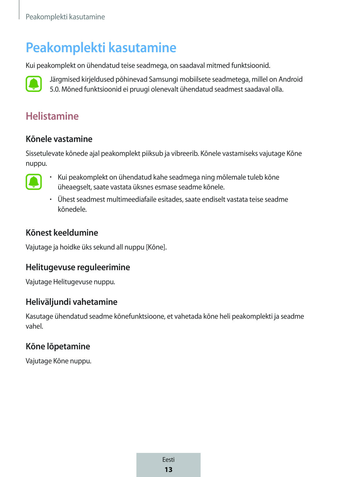 Helistamine In-Ear Headphones Level U Headphones