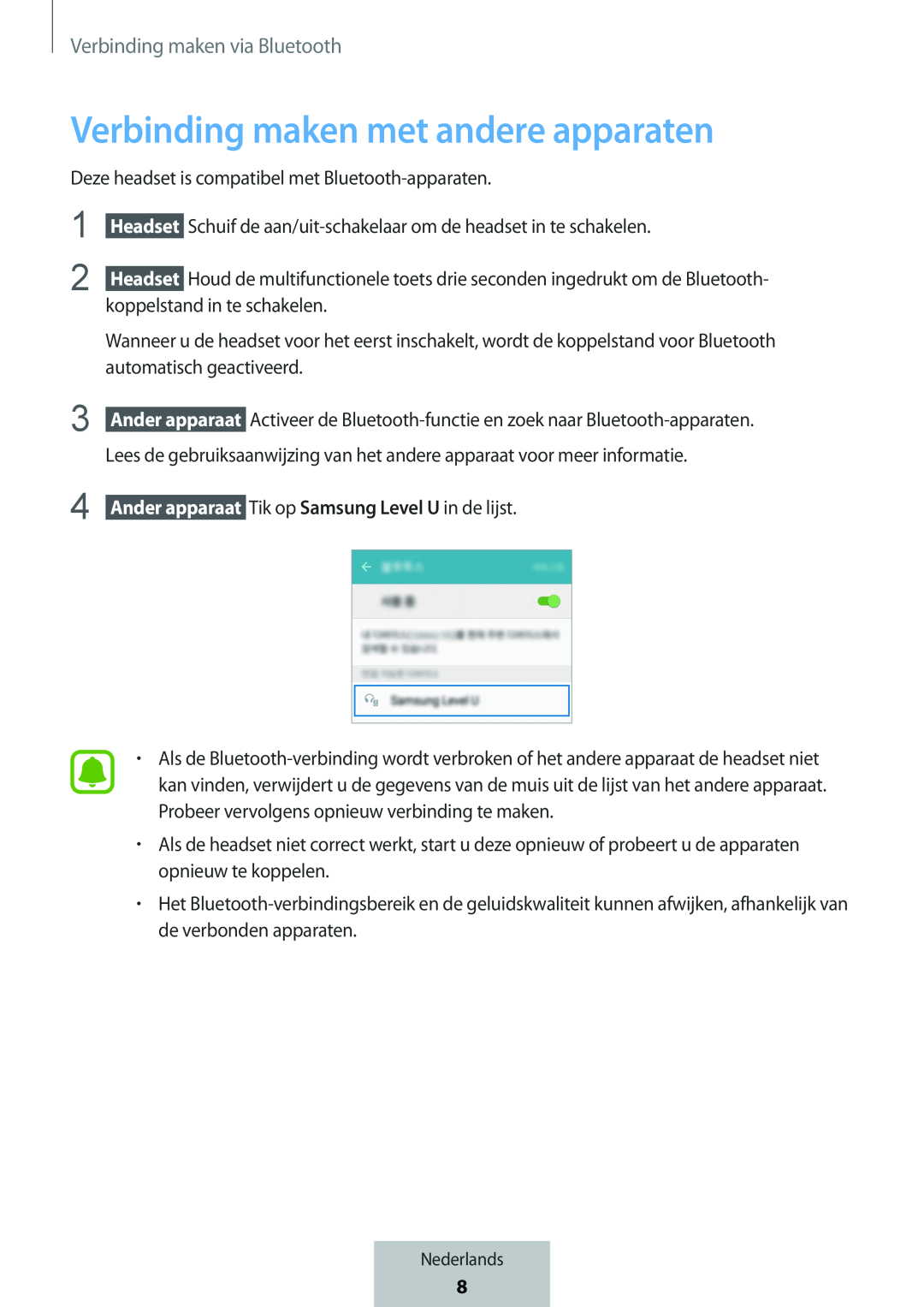 Verbinding maken met andere apparaten