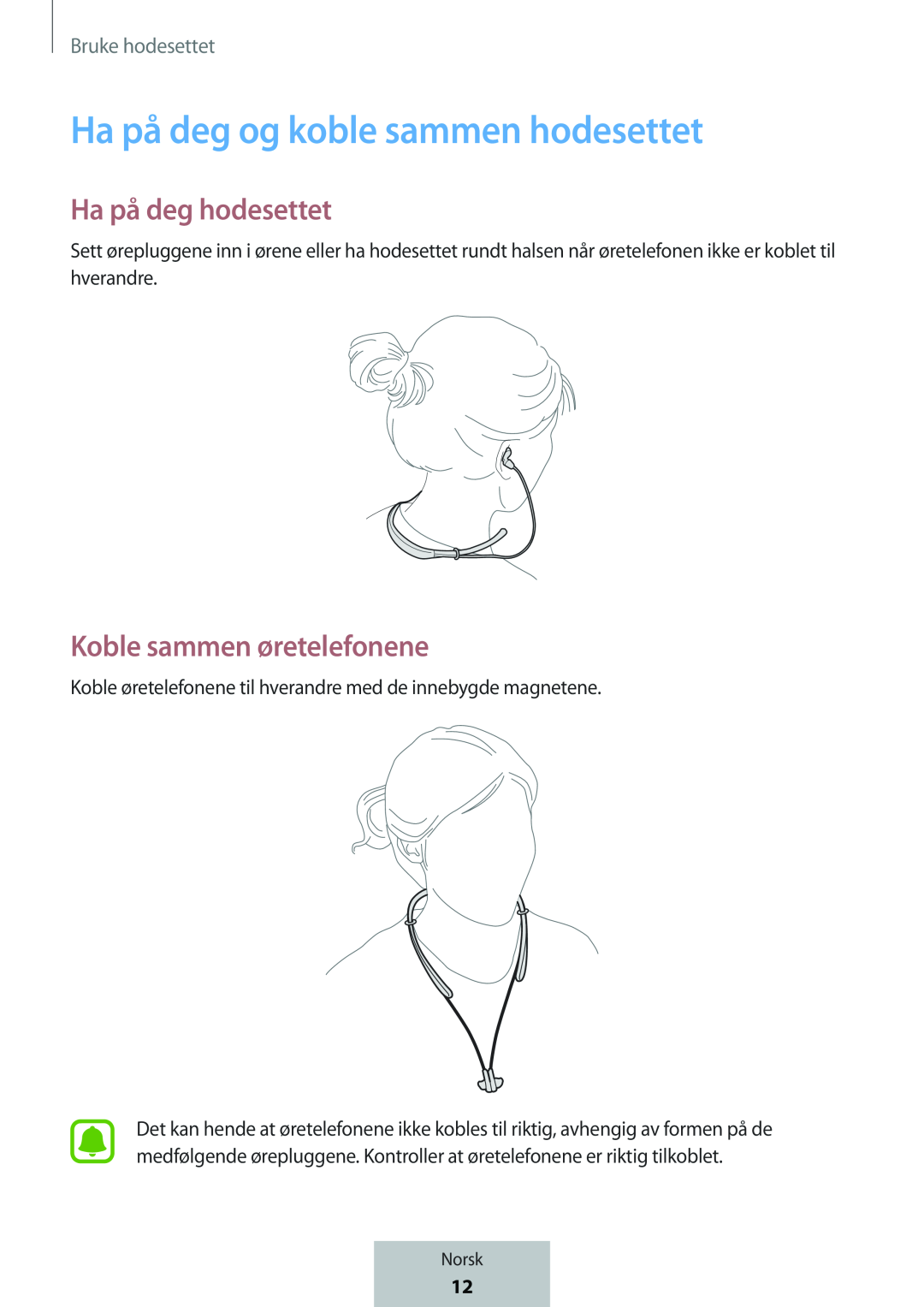 Koble sammen øretelefonene In-Ear Headphones Level U Headphones