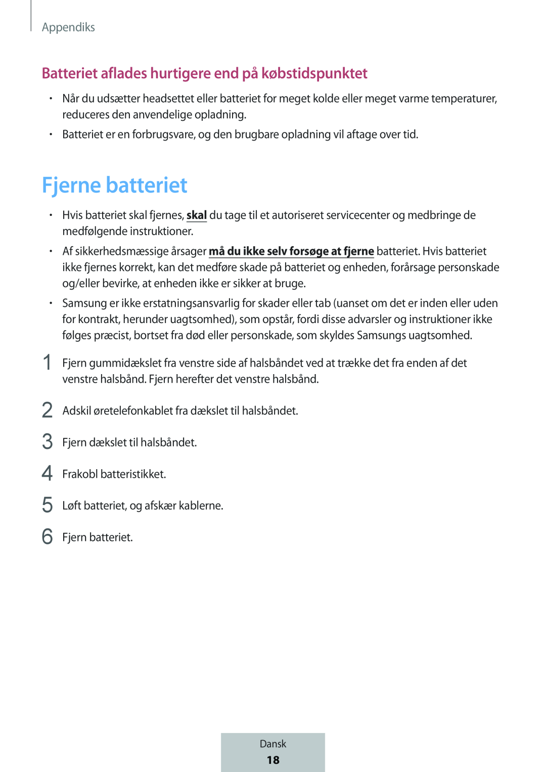 Fjerne batteriet In-Ear Headphones Level U Headphones