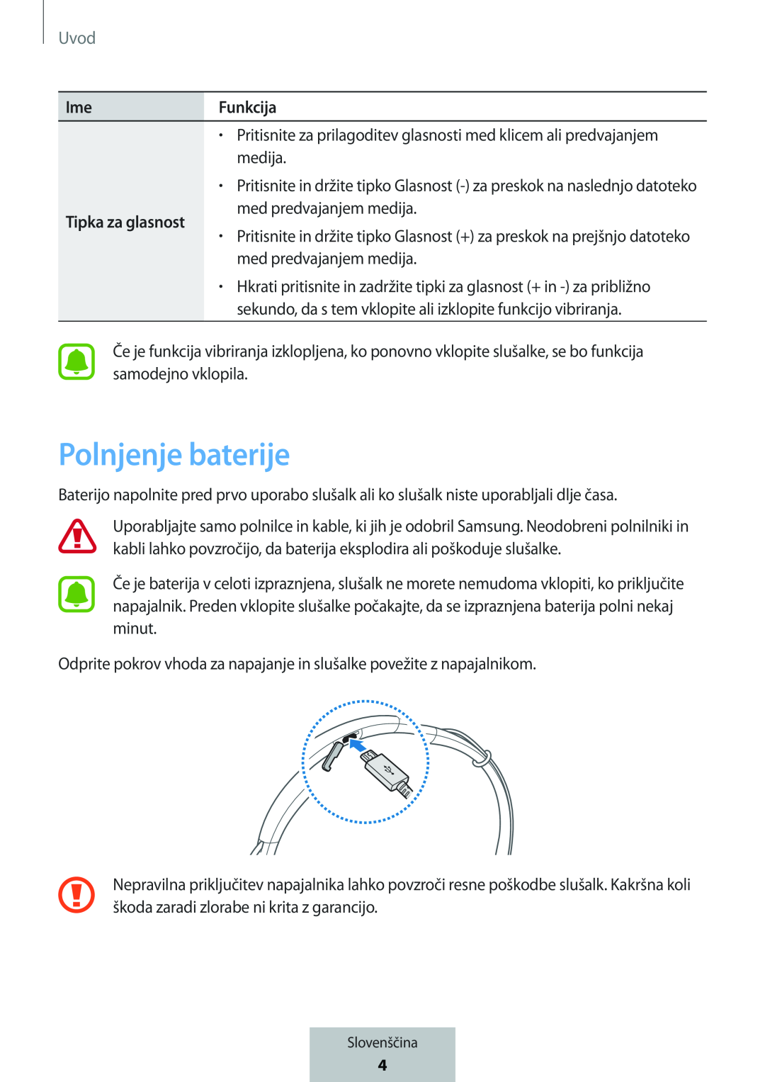 Polnjenje baterije