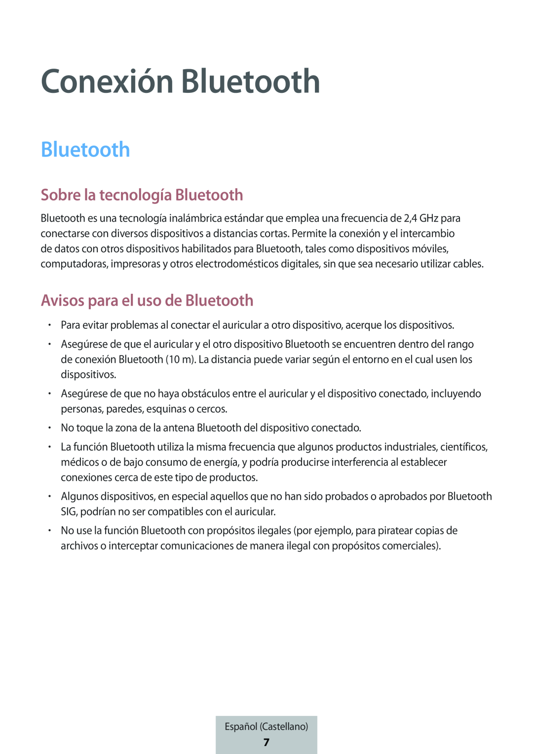 Conexión Bluetooth Sobre la tecnología Bluetooth