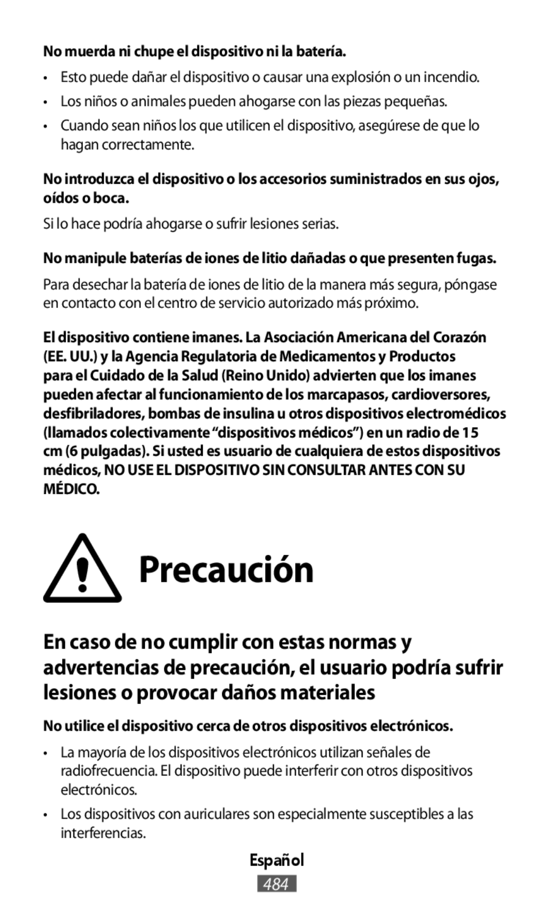 Precaución