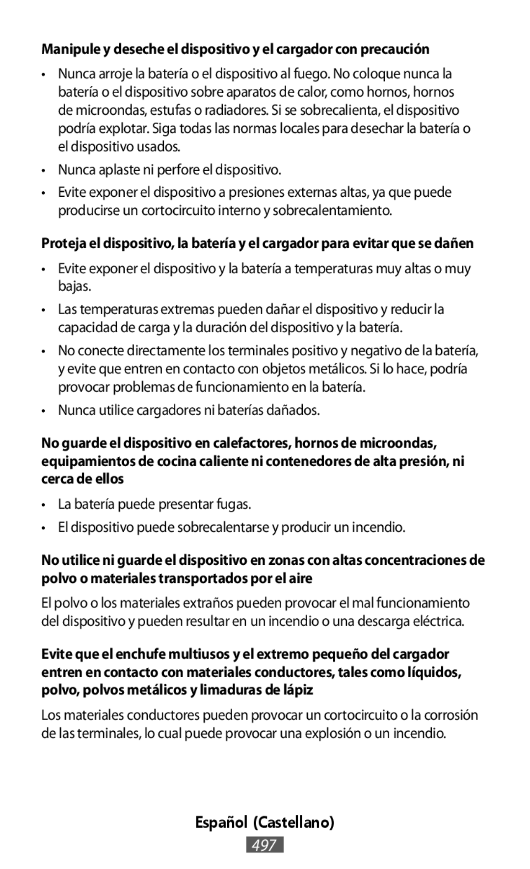 Manipule y deseche el dispositivo y el cargador con precaución In-Ear Headphones Level U Headphones