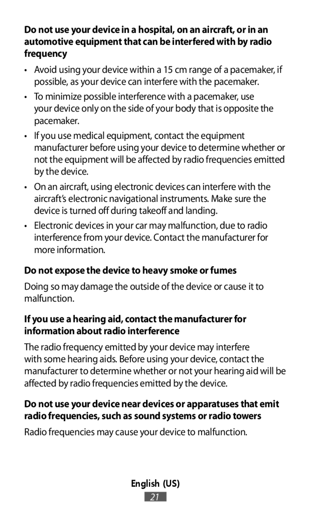 Radio frequencies may cause your device to malfunction In-Ear Headphones Level U Pro Headphones