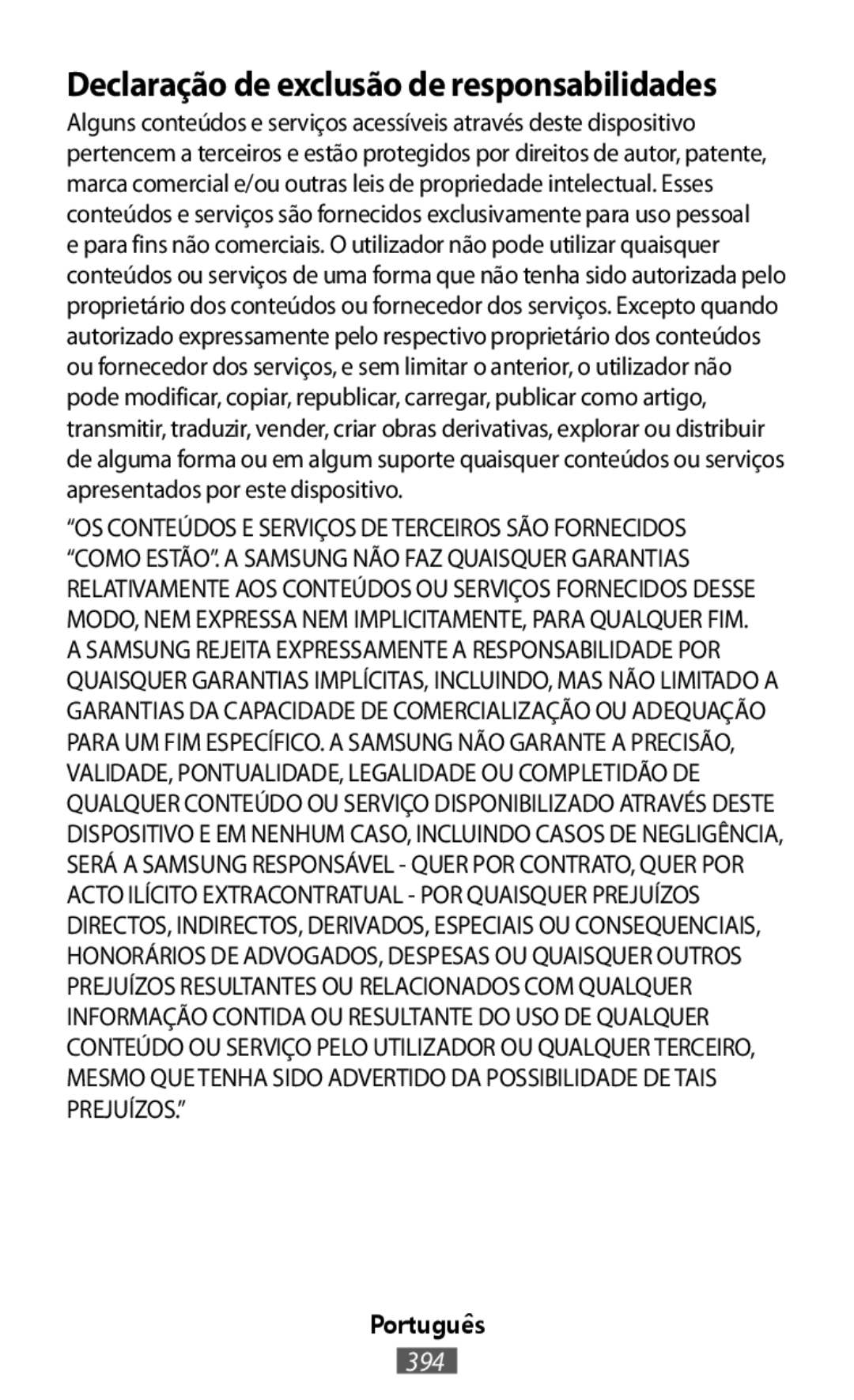 Declaração de exclusão de responsabilidades In-Ear Headphones Level U Pro Headphones