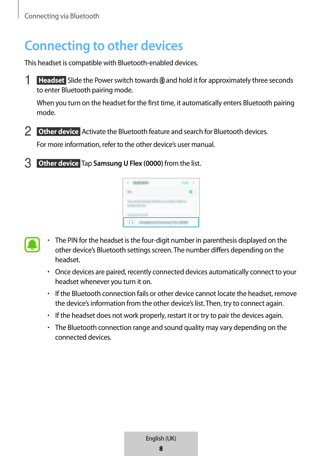 Connecting to other devices