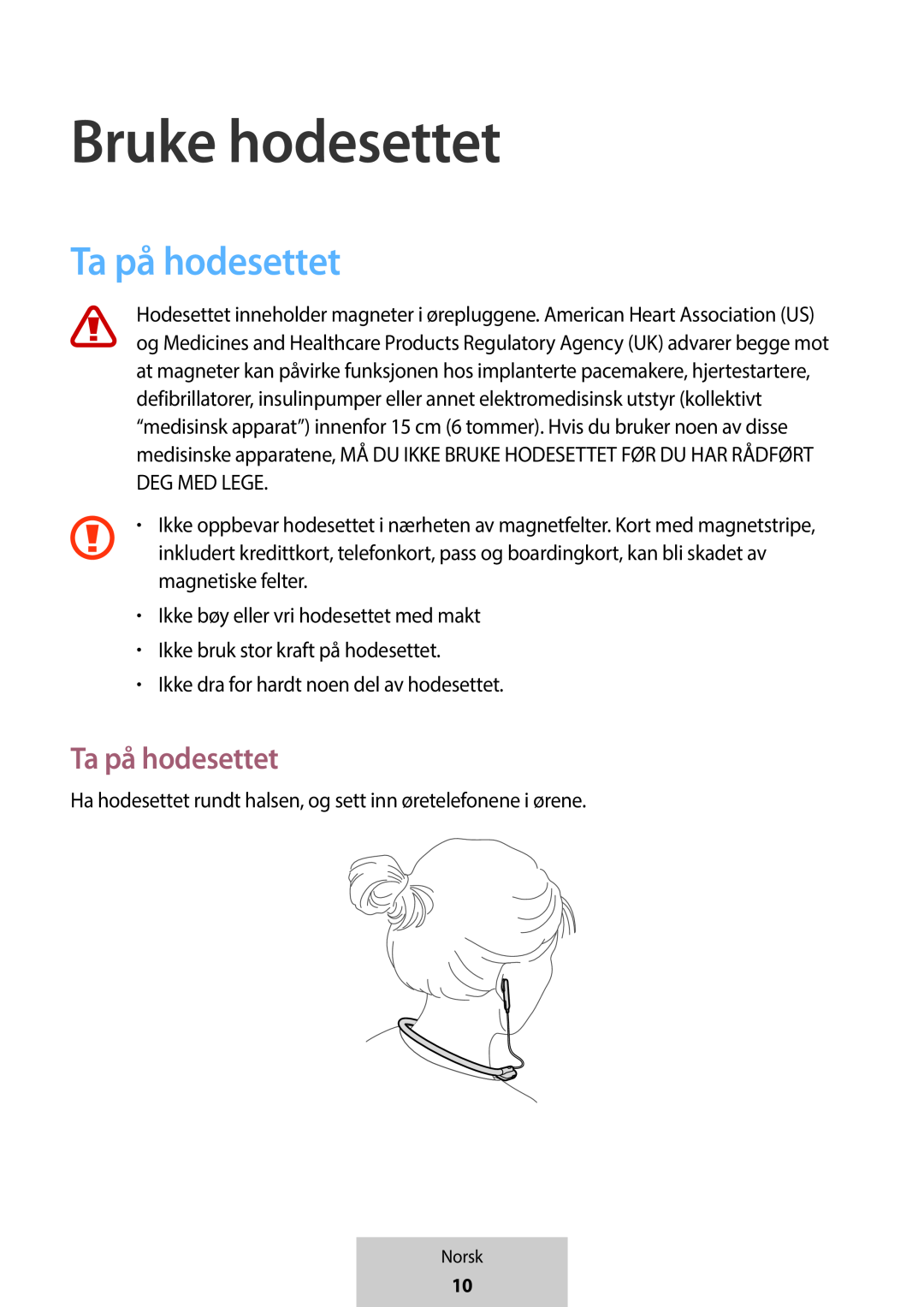 Ta på hodesettet In-Ear Headphones U Flex Headphones