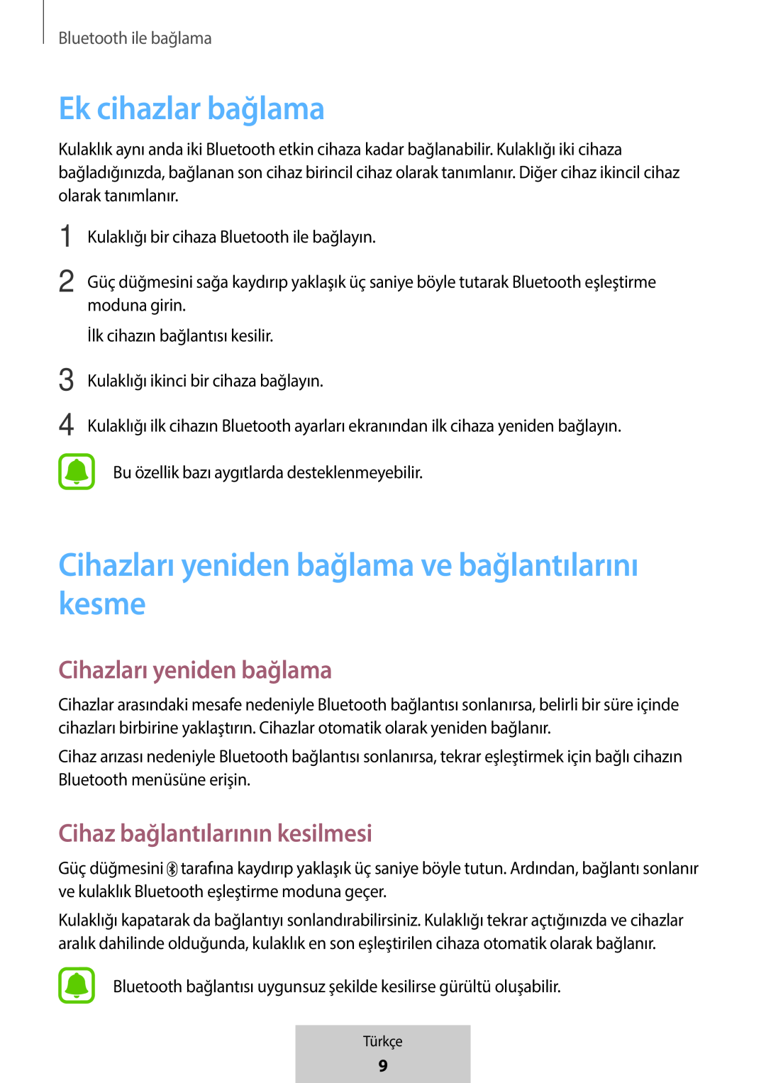 Ek cihazlar bağlama Cihazları yeniden bağlama ve bağlantılarını kesme