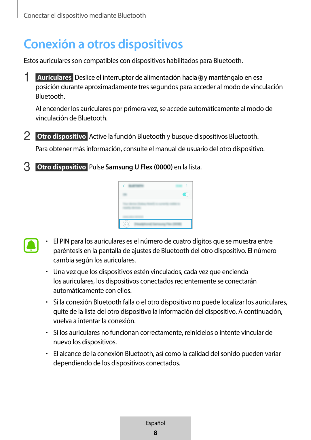 Conexión a otros dispositivos