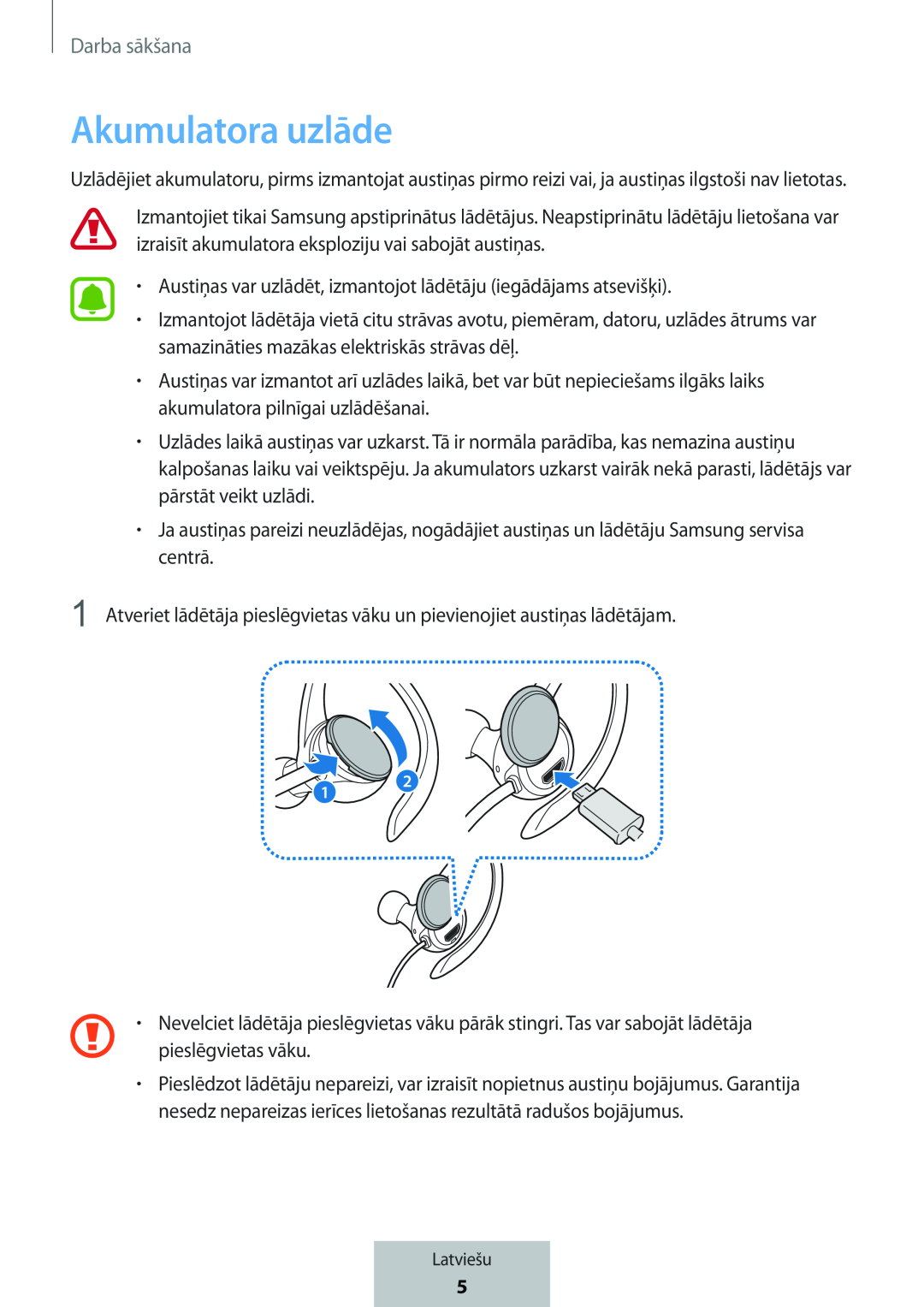 Akumulatora uzlāde In-Ear Headphones Level Active Headphones