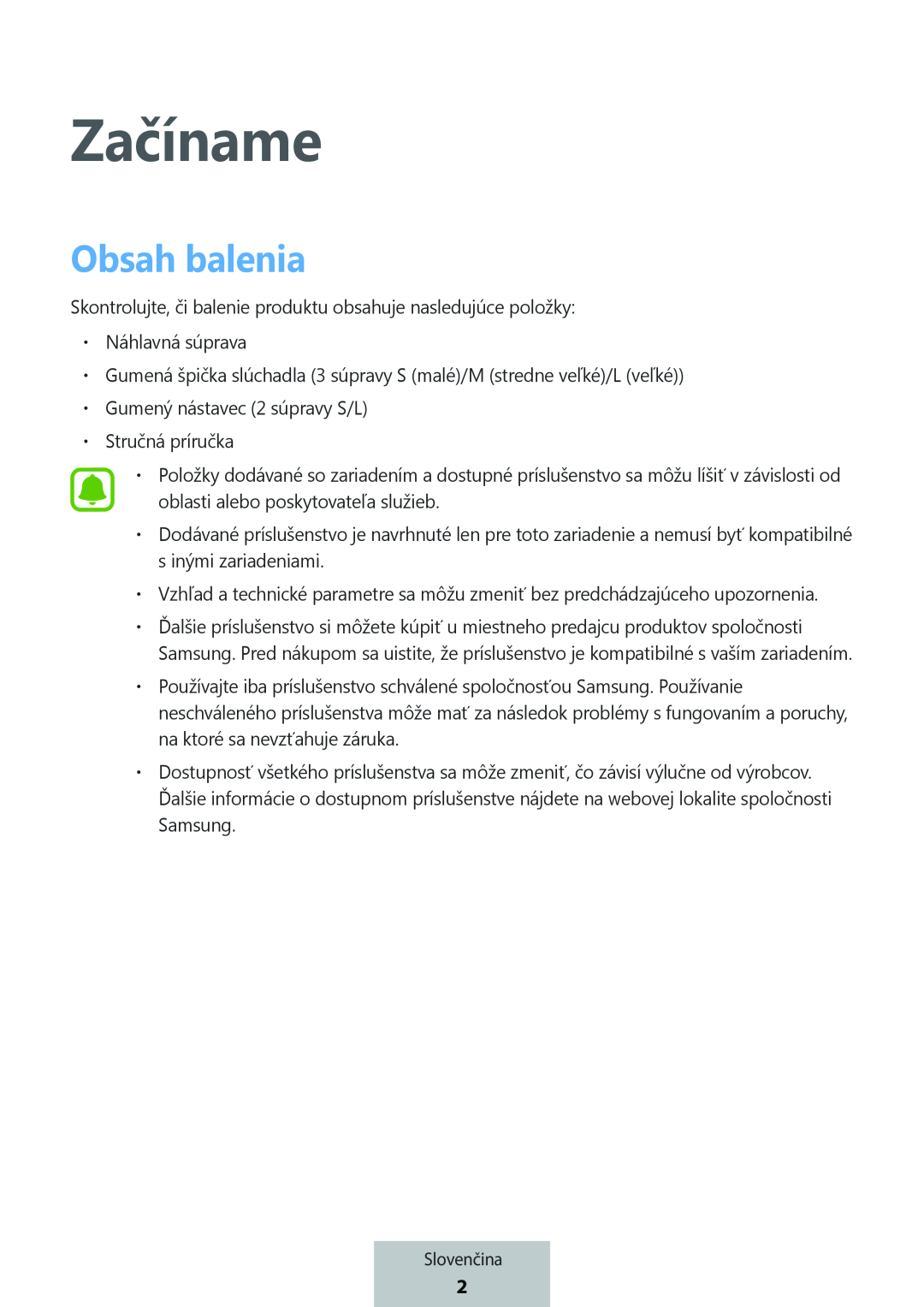 Obsah balenia In-Ear Headphones Level Active Headphones