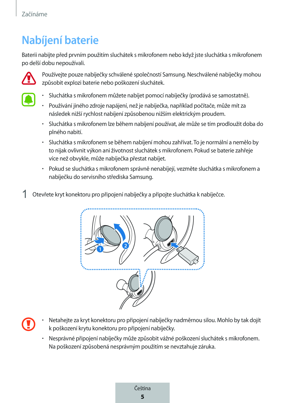 Nabíjení baterie In-Ear Headphones Level Active Headphones