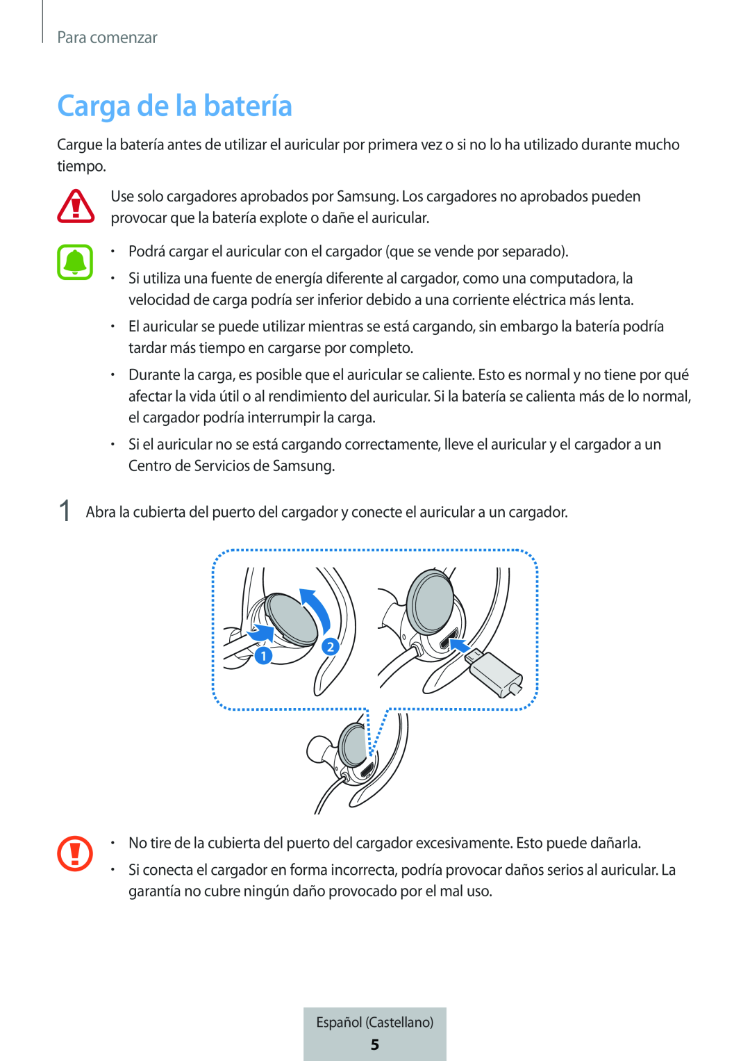 Carga de la batería