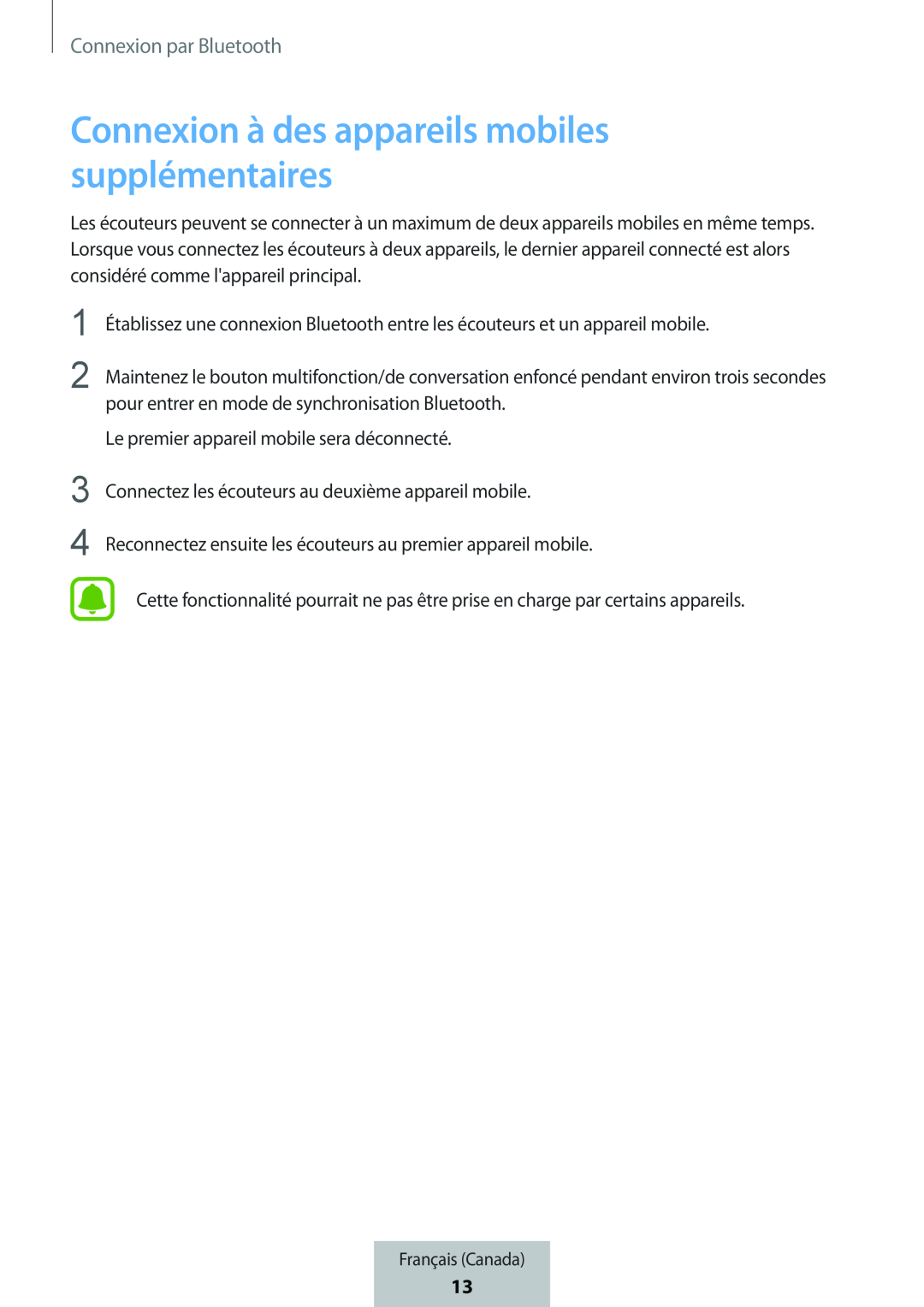 Connexion à des appareils mobiles supplémentaires In-Ear Headphones Level Active Headphones