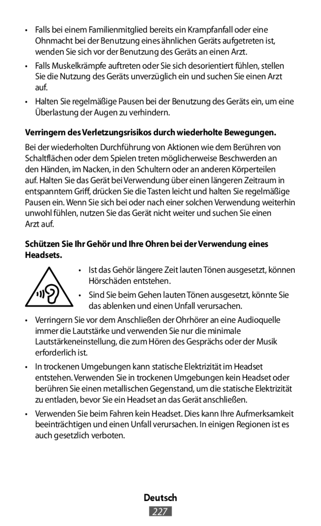 Schützen Sie Ihr Gehör und Ihre Ohren bei der Verwendung eines Headsets In-Ear Headphones Level Active Headphones