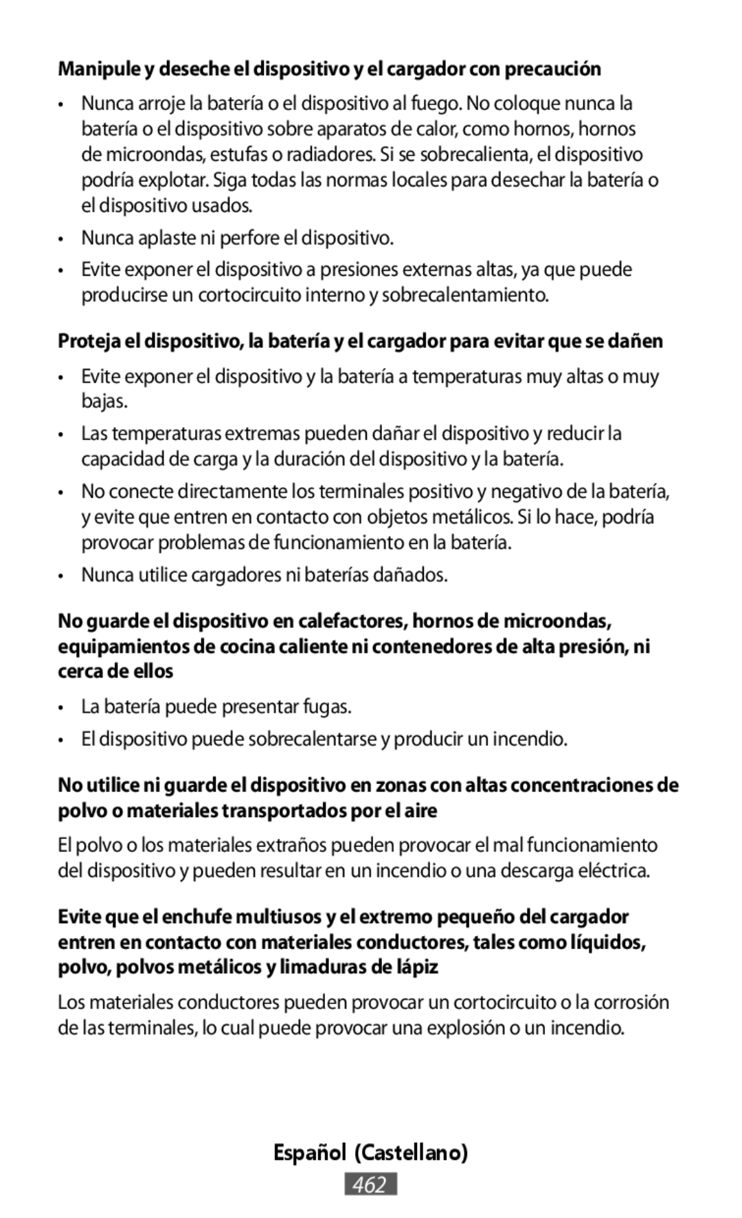 Manipule y deseche el dispositivo y el cargador con precaución In-Ear Headphones Level Active Headphones